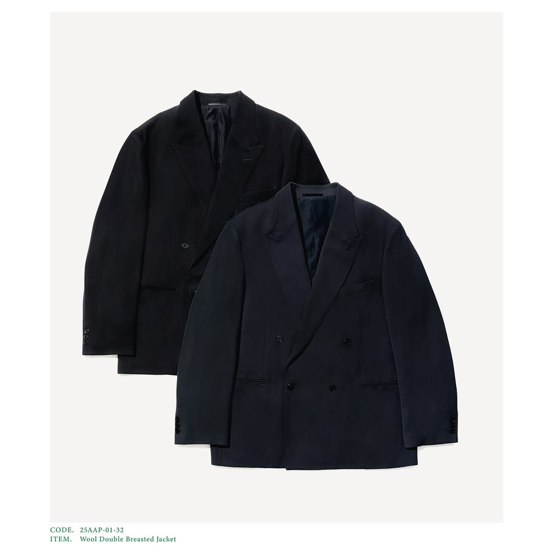 A.PRESSE 25AW Wool Double Breasted Jacket